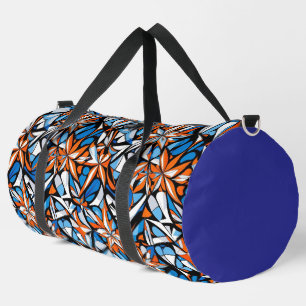 Modernes abstraktes geometrisches Digitalmuster 50 Duffle Bag