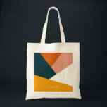 Modernes abstraktes geometrisches Farbblockmuster Tragetasche<br><div class="desc">Bunte geometrische Kombination.</div>