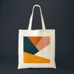 Modernes abstraktes geometrisches Farbblockmuster Tragetasche<br><div class="desc">Bunte geometrische Kombination.</div>