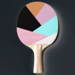 Modernes abstraktes geometrisches Farbmuster Tischtennis Schläger<br><div class="desc">Farbige geometrische Kombination.</div>