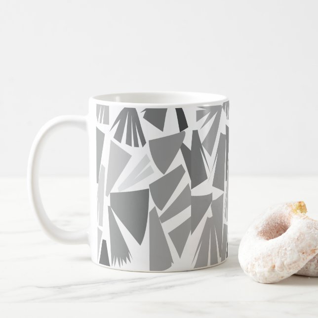 Modernes Abstraktes geometrisches Muster Kaffeetasse (Mit Donut)