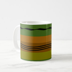 modernes abstraktes geometrisches Muster Kaffeetasse
