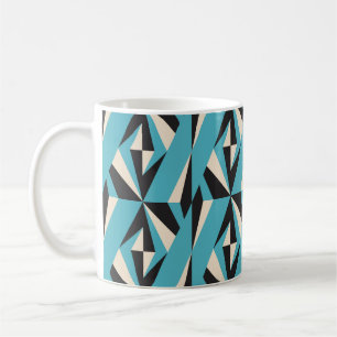 Modernes abstraktes geometrisches nahtloses Muster Kaffeetasse