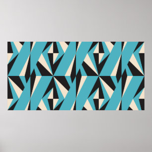 Modernes abstraktes geometrisches nahtloses Muster Poster