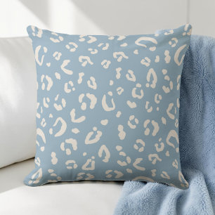Modernes Abstraktes Geparden aus Blauleopard Kissen