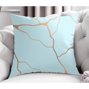 Modernes, Abstraktes Gold Vein Design Kissen