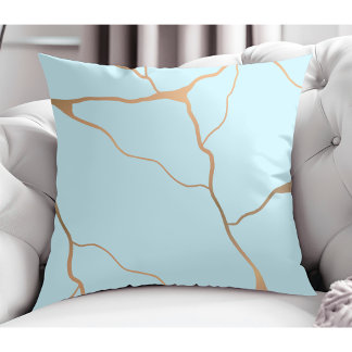 Modernes, Abstraktes Gold Vein Design Kissen