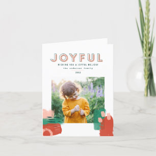 Modernes abstraktes grafisches Rot, Rosa + Grün Fo Ankündigung