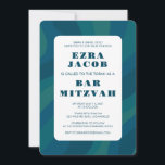 Modernes Abstraktes Grün Blau — Custom Bar Mitzvah Einladung<br><div class="desc">Perfekte Karte, um eine Fledermausmitzvah, Bar mitzvah oder andere jüdische Feier anzukündigen! Handgemachte Kunst für Sie. Vollständig anpassbar! Klicken Sie auf "Personalisieren" oben, um den Text zu bearbeiten. Klicken Sie auf "Bearbeiten mit dem Design-Tool", um die Schriftart, Farben und Platzierungen anzupassen und das Design der Rückseite zu löschen, wenn Sie...</div>