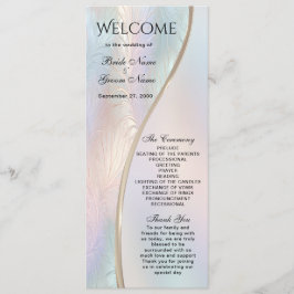 Modernes Abstraktes Hochzeitsprogramm Programm