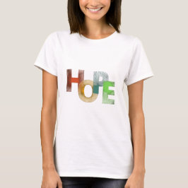 Modernes Abstraktes HOPE Design FrauenT - Shirt