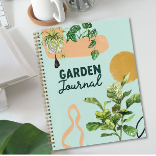 Modernes Abstraktes Houseplant Garden Journal Notizbuch