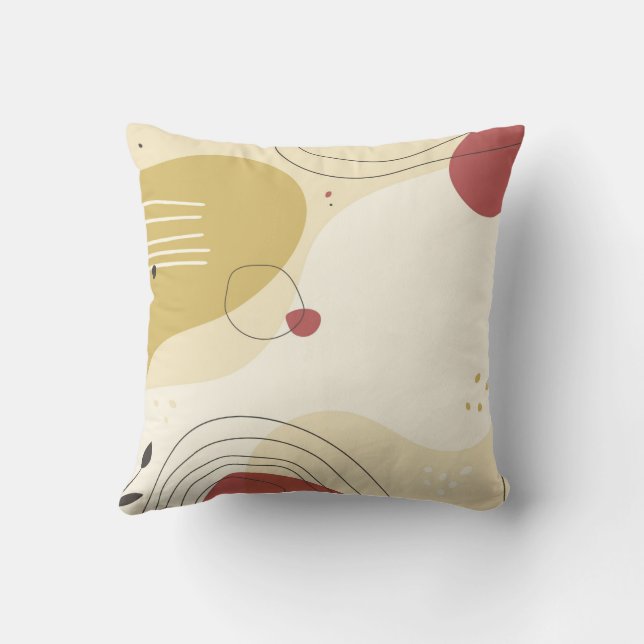 Modernes Abstraktes Kissen (Rückseite)