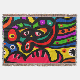 Modernes abstraktes Kunst-Gesicht Decke