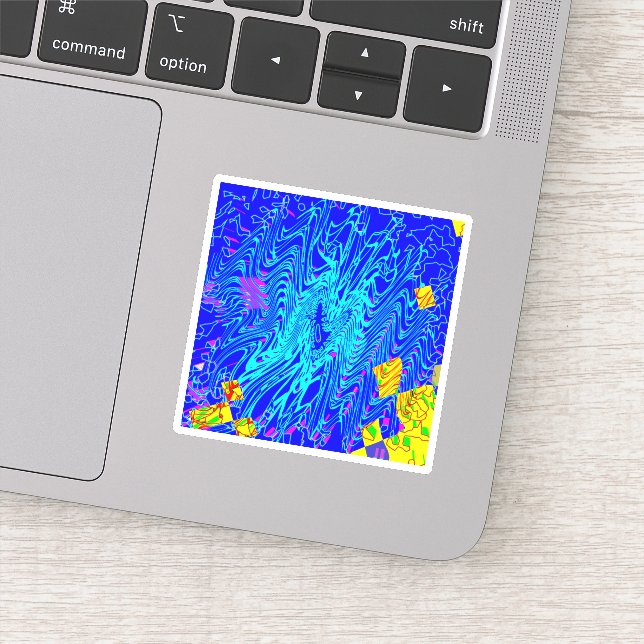 Modernes Abstraktes Kunstgemälde Aufkleber (Detail)