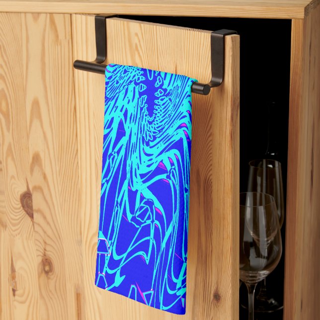 Modernes Abstraktes Kunstgemälde Geschirrtuch (Drittel gefaltet)