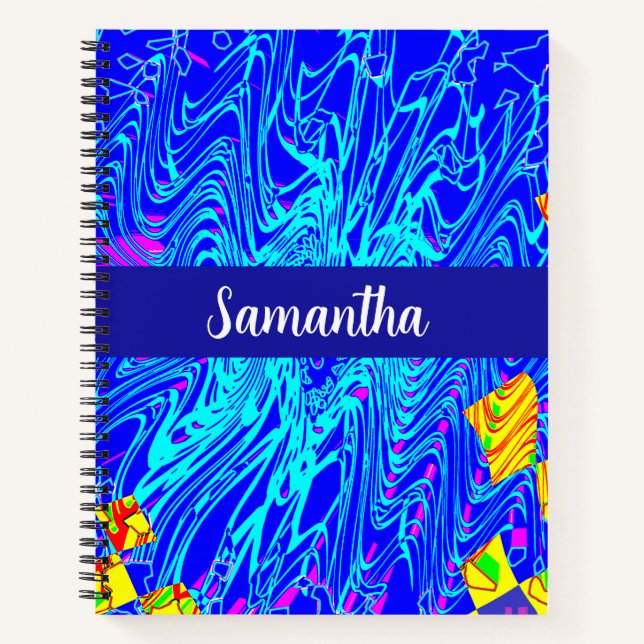 Modernes Abstraktes Kunstgemälde Notizbuch (Vorderseite)