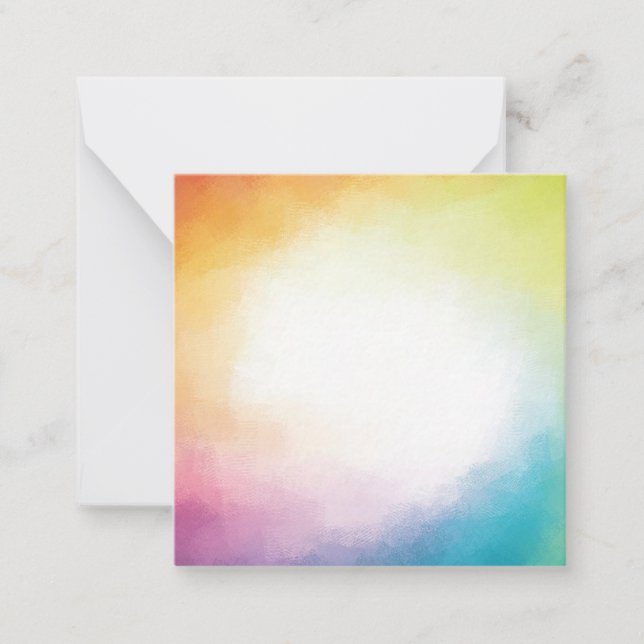 Modernes Abstraktes Kunstleder rotes Gelb Mitteilungskarte (Vorderseite)