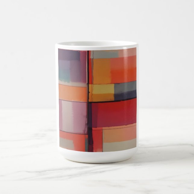 Modernes Abstraktes Kunstwerk Kaffeetasse (Mittel)