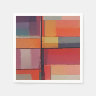 Modernes Abstraktes Kunstwerk Serviette