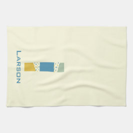 Modernes Abstraktes Letter L Monogram Geschirrtuch