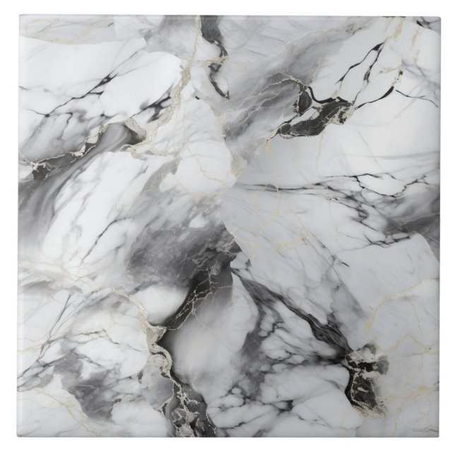 Modernes Abstraktes Marble Luxe Fliese (Vorderseite)