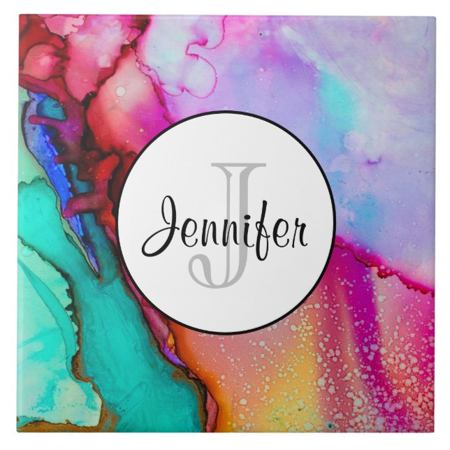 Modernes Abstraktes Marmordesign Fliese (Vorderseite)