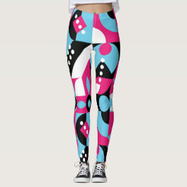 Modernes Abstraktes Masterpiece mit geometrischer Leggings
