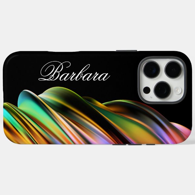 Modernes abstraktes Monogramm Case-Mate iPhone Hülle (Rückseite (Horizontal))
