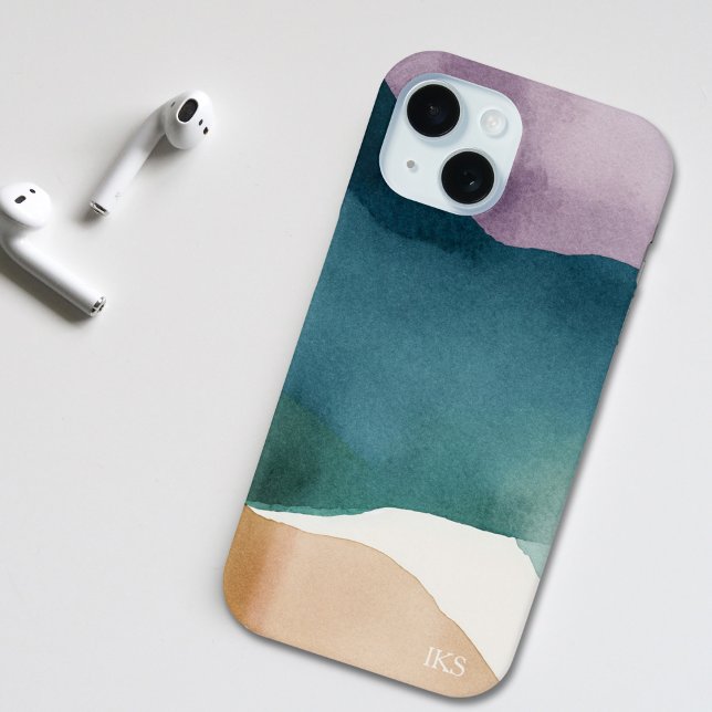 Modernes Abstraktes Monogramm Case-Mate iPhone Hülle (Von Creator hochgeladen)