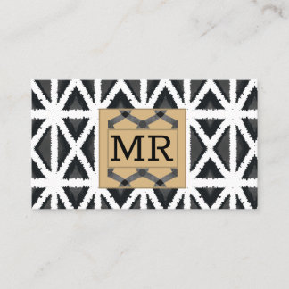 Modernes Abstraktes Monogramm Visitenkarte