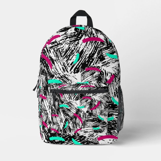 Modernes Abstraktes Muster. Bedruckter Rucksack (Vorderseite)