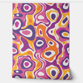 Modernes Abstraktes Muster in hellrosa Tapete