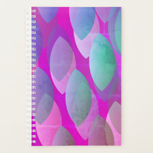 Modernes Abstraktes Muster Magenta Lila Pink Aqu Planer