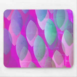 Modernes abstraktes Muster   Magenta Lila Pink Tür Mousepad