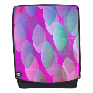 Modernes abstraktes Muster Magenta Lila Pink Tür Rucksack