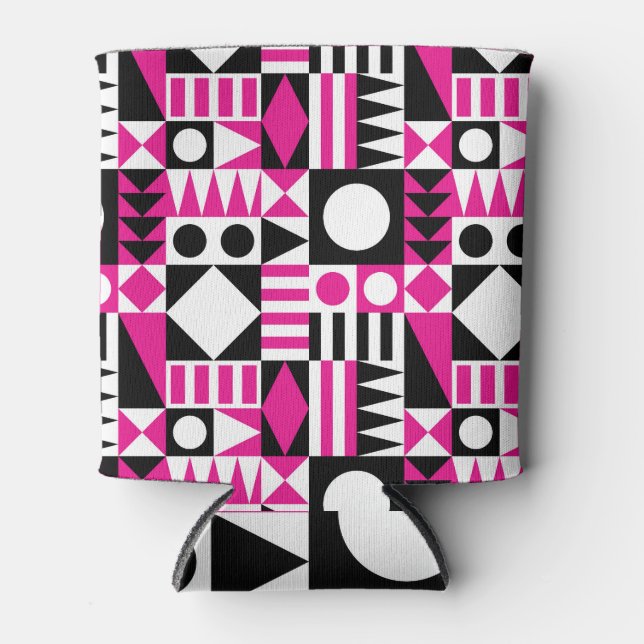 Modernes abstraktes Muster Mitte des Jahrhunderts. Dosenkühler (Vorderseite)