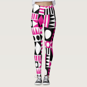 Modernes abstraktes Muster Mitte des Jahrhunderts. Leggings