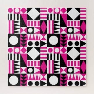 Modernes abstraktes Muster Mitte des Jahrhunderts. Puzzle