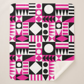 Modernes abstraktes Muster Mitte des Jahrhunderts. Sherpadecke