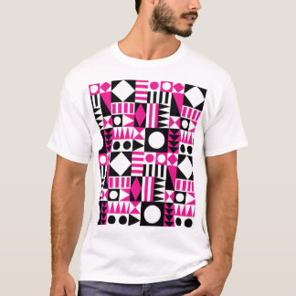 Modernes abstraktes Muster Mitte des Jahrhunderts. T-Shirt
