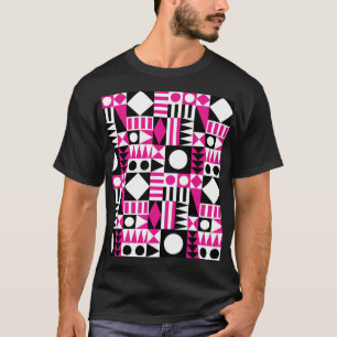 Modernes abstraktes Muster Mitte des Jahrhunderts. T-Shirt