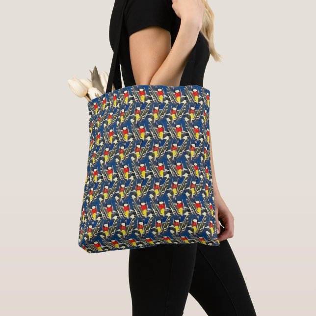 Modernes abstraktes Musterdesign 1197 - Tote Bag (Von Nahem)