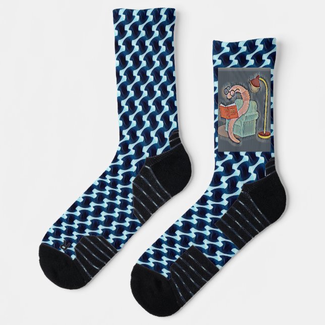 Modernes abstraktes Musterdesign 1205 - Socken (Links)