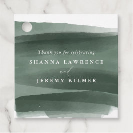 Modernes Abstraktes offizielles Hochzeitsgeschenk Geschenkanhänger