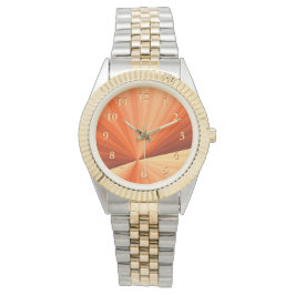 Modernes Abstraktes Orange Red Vanilla Graphic Fra Armbanduhr