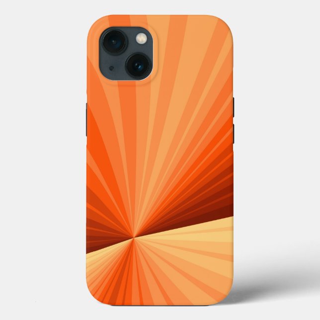 Modernes Abstraktes Orange Red Vanilla Graphic Fra Case-Mate iPhone Hülle (Rückseite)