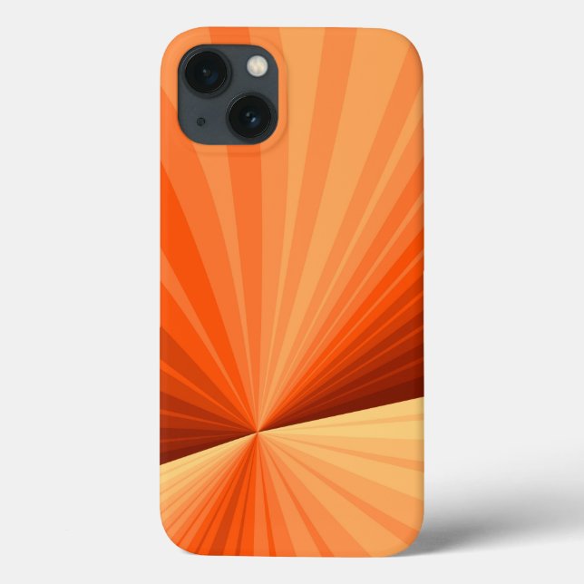 Modernes Abstraktes Orange Red Vanilla Graphic Fra Case-Mate iPhone Hülle (Rückseite)