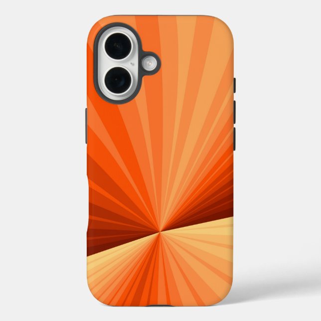 Modernes Abstraktes Orange Red Vanilla Graphic Fra Case-Mate iPhone Hülle (Rückseite)