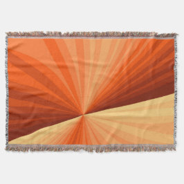 Modernes Abstraktes Orange Red Vanilla Graphic Fra Decke